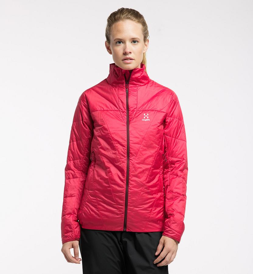 Haglöfs Womens L.I.M Barrier Down Jacket Red New Zealand 14708ICPX